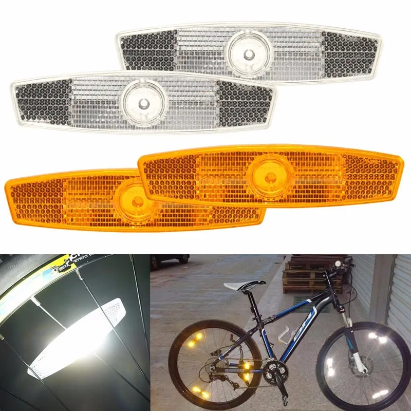 4pcs Bike Safety Warning Spoke Reflector MTB Bicycle Wheel Rim Reflective Clip 